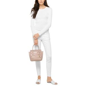 Michael Kors Mercer Studio Woven Leather Crossbody Bag